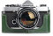 Case for Olympus OM-4, Zakao Handmade Genuine Real Leather Half Camera Case Bag Cover for Olympus OM-1/1N OM-2/2N OM-3/3Ti OM-4/4Ti (No Handle) with Hand Strap (Green)