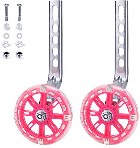 NONMON Universal Stützräder für Kinder 12 14 16 18 20 Zoll Fahrrad, 1 Paar Hilfsräder Fahrradstabilisatoren Trainingslaufräder Sicherheitsstützräder Stabilisator für Anfänger Jungen Mädchen