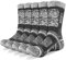 YUEDGE Wandersocken, 3/5 Paar atmungsaktive Laufsocken für Herren, Sport Socken mit Sohle und Knöchel, Anti-Blister Trainersocken Dark Gray L