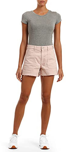 Mavi Damen Candy Patched Pocket Shorts, Flieder farbiger Denim, 24W x 4L