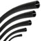 SeKi Tubo corrugato flessibile, diametro interno 12 mm, 2 m, aperto, protezione per martore, tubo vuoto, protezione per cavi – nero, Ø 12 mm interno