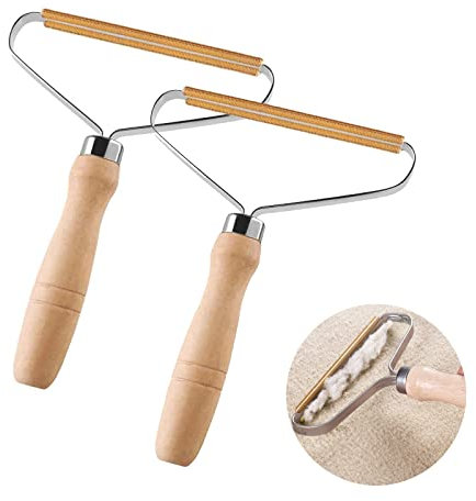 2 Pezzi Levapelucchi Portatile Manuale, Rasoio Fuzz per Abiti, Rasoio Anti-Pilling, Pelucchi Lint Remover per Il Ripristino di Cappotto e Tessuti