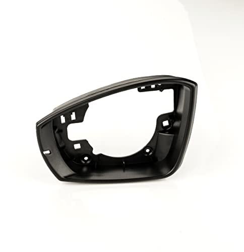 LST Außenspiegelrahmen Blendring Spiegelblende Rahmen Seitenspiegel Blende links innen schwarz kompatibel mit Seat e-Mii Skoda Citigo ab 05/2017 VW Polo 6R 6C Load Up ab 05/2016
