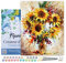 Figured'Art Peinture par Numéro Adulte avec Cadre Jolis Tournesols - Activité Manuelle Kit de Loisir Créatif DIY Numéro d'Art Complet - 40x50cm toile tendue sur châssis
