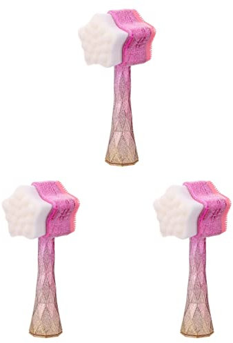 Beaupretty 3stücke Manuelle Silikon-gesichtsreinigungsbürste Tragbares Pflegewerkzeug Für Sanfte Hautreinigung Und Massage Für Zuhause Und Unterwegs