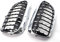 Yucss 2 Stück Autogrill Für BMW G30 G38 2017-2019 Frontgrills Und Kühler-Diamant-Mesh-Beschichtung