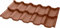 BUDMAT Modulare Dachplatten Blech Ziegeloptik Venezia X-Matt Beschichtung - Leicht Verzinkte Bleche Einfache Montage - Wiederholbare Farbe - Korrosionsbeständig - 1195x700x0.5 mm- X-Matt Ziegel BT742