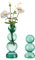 Hewory Petits Vases Verts à Bulles - Modernes, Ronds en Verre pour Décoration de Table, Salon, Mariage, Chambre