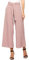 Beyove Damen Weite Hosen Elegante Sommer 7/8 Palazzo Hose Hohe Taille Loose Gerade Anzughosen Elastischer Bund Freizeithosen mit Taschen Rosa L