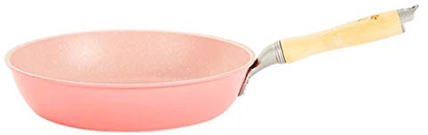 Bratpfanne, Herd, rosa Pfanne, Gasherd, Bratpfanne, Bratpfanne, hart eloxiert, antihaftbeschichtet, für Spülmaschine (Pink.)
