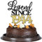 Xsstarmi 1 Packung Legend Since 1943 Cake Topper Glitter Happy 80th Birthday Cake Topper for Cheers to 80 Fabulous Cake Decoration for Men and Women 80th Birthday Party Decorations Black Gold