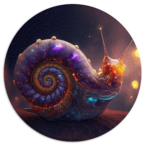 für Erwachsene 1000 Teile Puzzle Schnecke Kreisförmige Puzzles Puzzles für 12-Jährige Papppuzzles Erwachsene Puzzles Geschenke Größe: 67,5 x 67,5
