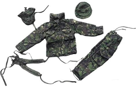 1/6 einheitliche Miniatur-Kleidung, klassische Dekore, Rollenspiel-Kostüm für 12-Zoll-Anziehpuppen-Modellfiguren, Zubehör