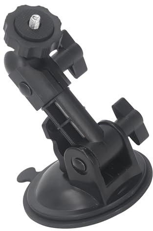 SUNGOOYUE Soporte de Ventosa para Coche, Potente Soporte de Alta Carga para Cámara de Parabrisas, Soporte para Coche con ángulos Ajustables para Osmo Pocket 3, Cámaras de Acción