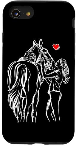 iPhone SE (2020) / 7 / 8 Horse Lover Girl Women Horseback Riding Case