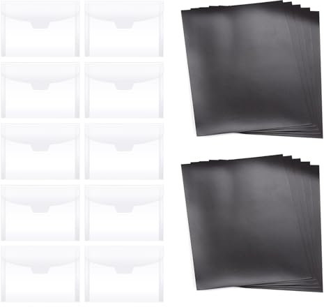 Transparente Stanzschablonen-Aufbewahrungstasche mit 0,3 mm dicker Gummiplatte für Stanzformen, Schablonen, Stempel, Aufbewahrungstasche für Formen