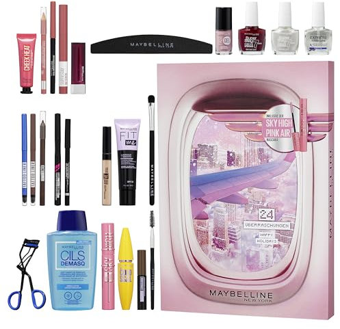 Maybelline New York Adventskalender 2024 24 Türchen, mit 24 Beauty-Überraschungen