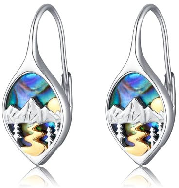 Berg-Ohrringe Sterling Silber Berg-Ohrringe für Frauen Berg-Schmuck für Frauen