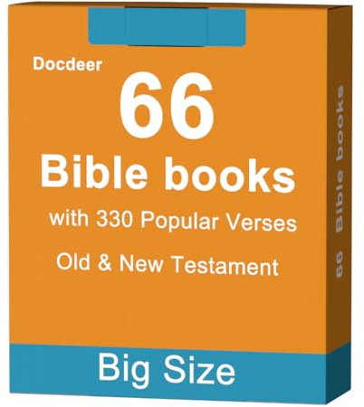 Biblia 66 Libros Tarjetas Flash: 330 versículos populares e información esencial sobre cada libro