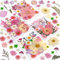 Resiners 100 Stück Rosa Getrocknete Blumen Natürliche Gepresste Getrocknete Blumen Blätter für Harz Schmuck Machen, DIY Kerzen, Anhänger, Handyhüllen, Fotorahmen, Bath Bombs, Scrapbook