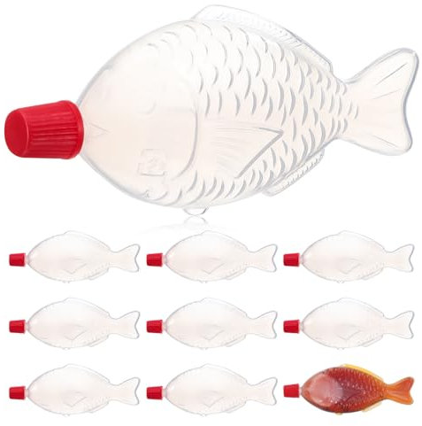 Contenitori for condimenti da 100 pezzi - Bottiglie di condimento usa e getta da 8 ml Contenitore for salsa di soia Bottiglie con dispenser di aceto Bottiglie di condimento in plastica for Sushi Sashi