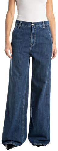 Replay Damen Jeans Wide Leg Fit, Dark Blue 007 (Blau), 29W/32L