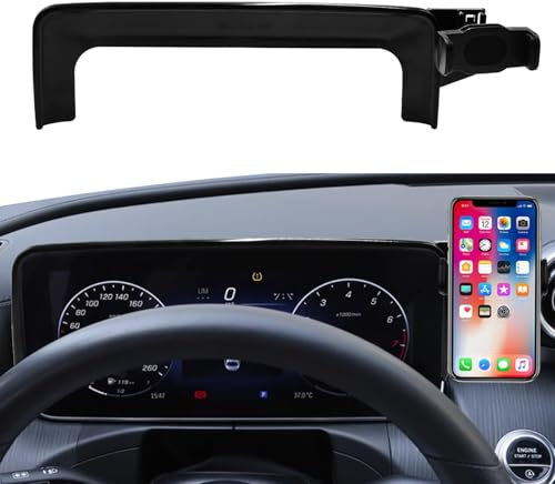 TTCR-II Car Phone Holder Compatible with Mercedes Benz GLC x254 /C klasse w206 2022-2025, Car Phone Mount for Benz GLC 12.3inch Screen, 360°Rotation Mercedes SmartPhone Cradles