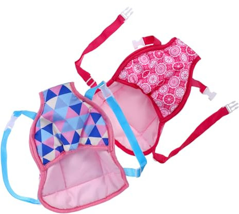 Vaguelly 2St Puppen trage Tragetuch für Babypuppen für Mädchen Miniatur Puppenträger Mini- Puppen-Tragegurt Puppen-Tragehilfe Kinderpuppenschlinge Riemen zum Tragen der Puppe Stoff