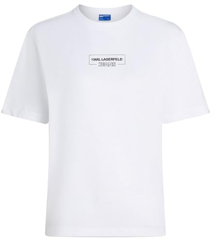 Karl Lagerfeld Jeans Damen Regular Outline Logo T-Shirt