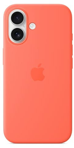 Apple iPhone 16 Silicone Case with MagSafe – Tangerine 