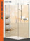 Eck - Duschrückwand, 2 Segmente, links 90x200cm, rechts 120x200cmMotiv: ZEN Steine Sand
