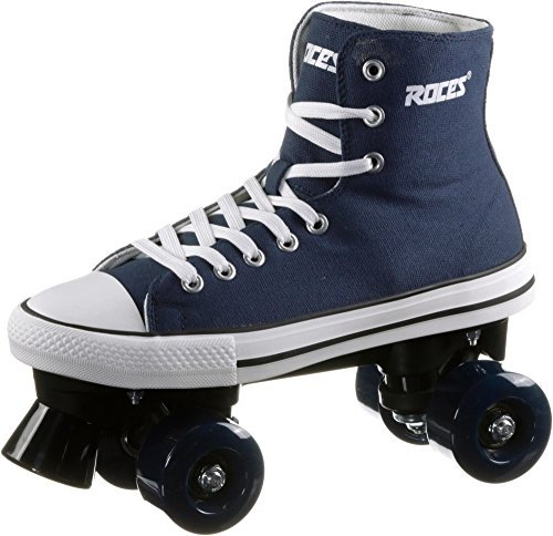 Roces Kinder Chuck Classic Roller Rollerskates/Rollschuhe Street, blau-Weiss, 33