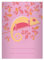 Kartenkaufrausch 4 Schicke Natur DIN A4 Schulhefte, Schreibhefte mit Chamäleon in rosa Lineatur 20 (blanko Heft)