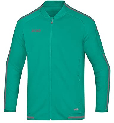 JAKO Herren Freizeitjacke Striker 2.0, türkis/anthrazit, L, 9819