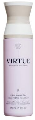 Virtue Full Volumising Shampoo | Sulfate-Free Cleanser | Thickens Fine Hair | Safe for All Hair Types | Colour Safe | 240 ml