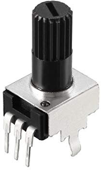 sourcing map 5Stück Potentiometer 1M Ohm Varistor Single Kreis Kohleschicht Kegel Schwarz de