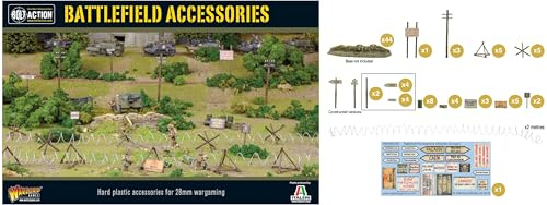 Warlord Games WW2 Battlefield Accessories Scenery Set 28mm for Bolt Action