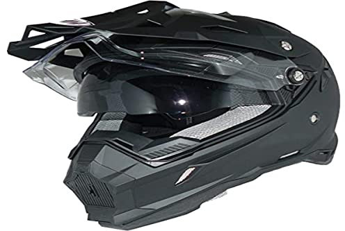Crosshelm Endurohelm Motorradhelm mit integrierter Sonnenblende und Visier THH-TX28-XS