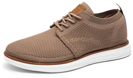 Bruno Marc Men's KnitFlex Breeze Mesh Sneakers Oxfords Lace-Up Lightweight Casual Walking Shoes