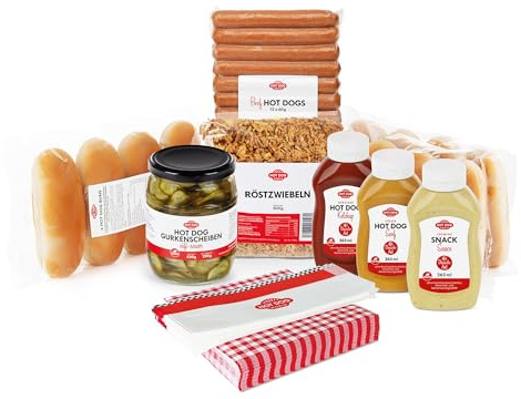 HOT DOG WORLD - Hotdog-Partypaket dänische Art für 12 Hot Dogs (Vegan)