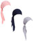 Vorgebundenes Chemo-Kopftuch, 3 Stück, Beanie-Totenkopf-Kopfdeckung für Damen, 6er-Set, langer Stil, Einheitsgröße