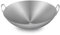 Wok Dicker Edelstahl Binaural Runder Boden Gewerblicher Haushalt Antihaftpfanne Unbeschichteter Gasherd,60cm
