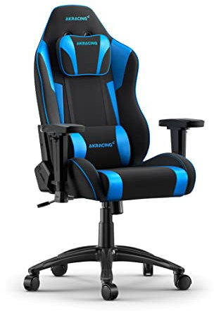 AKRacing EX Siège de Jeu sur PC Siège capitonné Noir, Bleu
