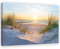 Feeby Leinwandbild Sonnenuntergang Bild Kunstdruck Meer Orange 60x40 cm