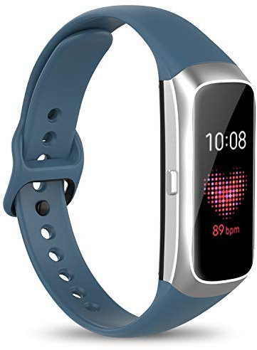 Watbro Kompatibel mit Samsung Galaxy Fit SM-R370 Bändern, verstellbares, weiches Silikon-Ersatzband, Armband, passend für Samsung Galaxy Fit Fitness Smartwatch für Damen und Herren