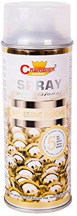 Gold Chrome Effect Spray Decorative Art Decor Mirror Effect Metallic Paint