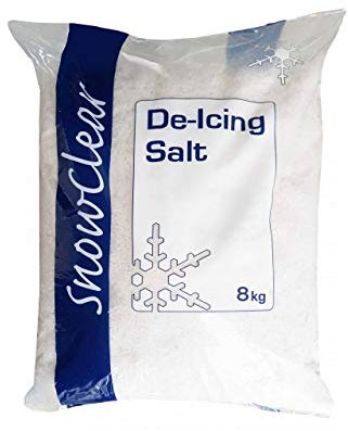 SNOWCLEAR Sal para deshielo de caminos y caminos de nieve y hielo x2 bolsas de 8 kg