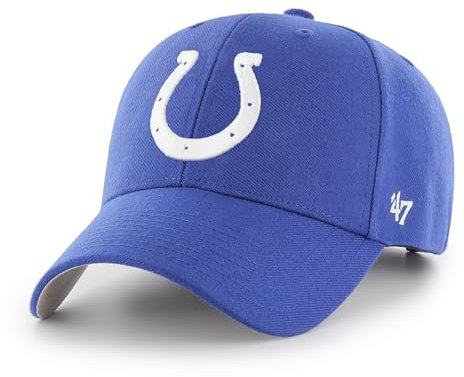 '47 NFL Indianapolis Colts MVP Unisex-Baseballkappe, Verstellbarer Klettverschluss, Einheitsgröße, Team Logo, Farbe Royal Blau