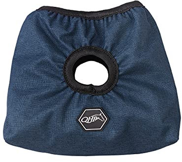 ARBO-INOX Steigbügelschoner Öffnung für Steigbügelriemen Gummizug (BLAU)