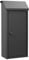 ARREGUI Panera SP008NG-P Buzón Exterior Grance para Pan, Buzón de Correo de Acero para Barras de Pan y Periódicos, Panera Exterior, Gran Capacidad, Sin Llave, Apertura de Pomo, Negro